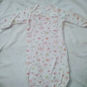 Bundle of 4 Gerber baby girl nightgowns